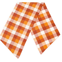 Long Scarf - Orange Plaid
