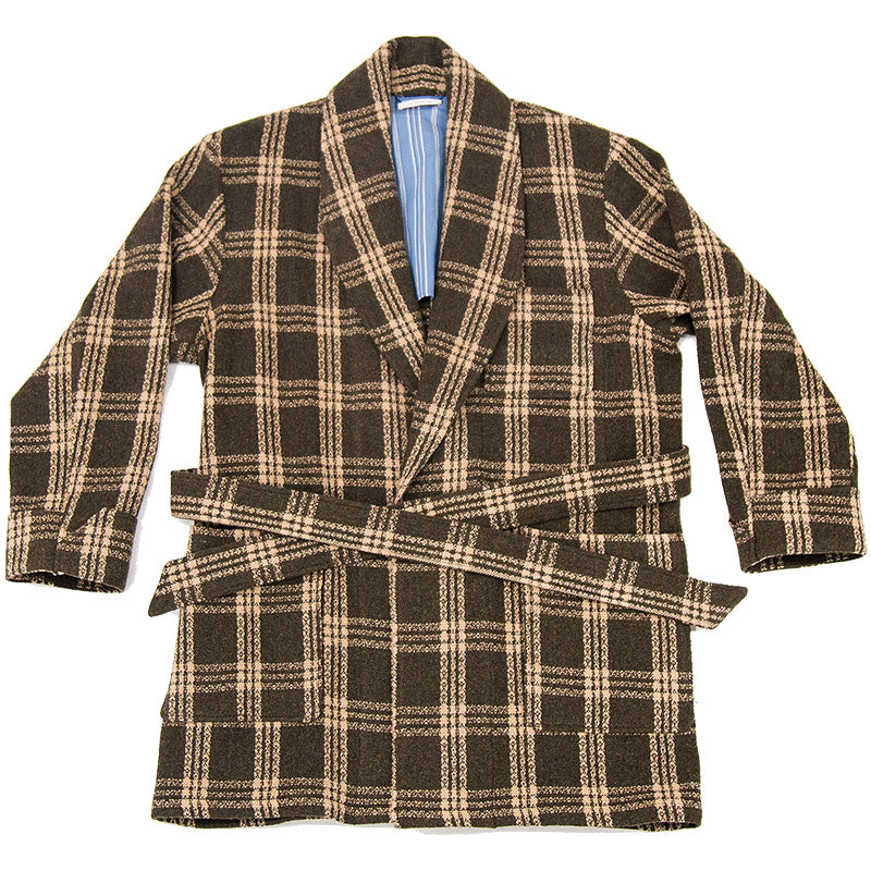 Augustine Robe - Brown Plaid