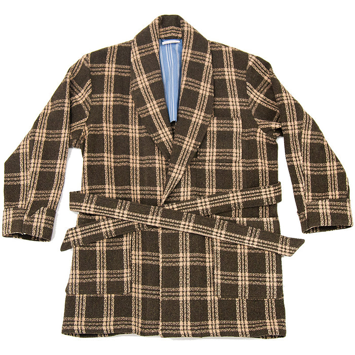 Augustine Robe - Brown Plaid