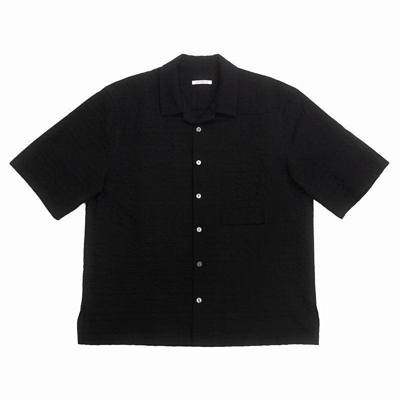 Aloha Shirt - Black Puckered