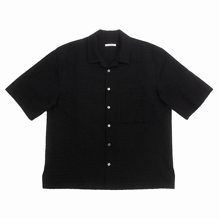 Aloha Shirt - Black Puckered