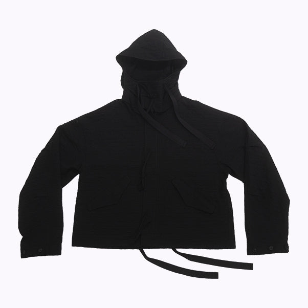 Chopped Fish Jacket - Black Puckered