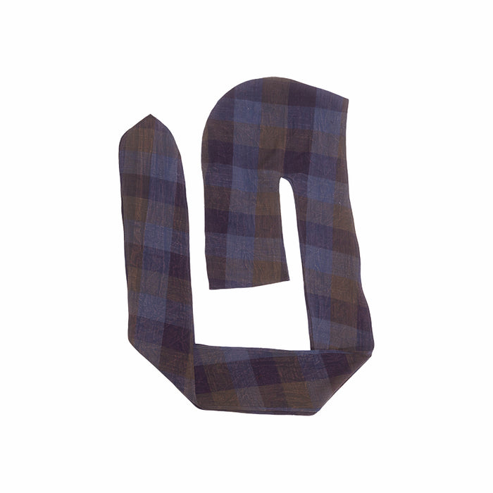 Head Wrap - Blue & Purple Plaid