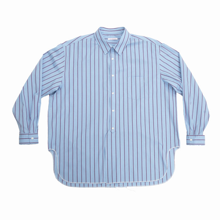 Langston Shirt - Blue with Red Stripes