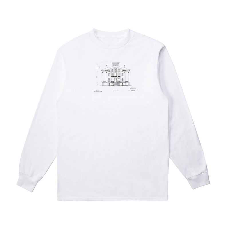 Long Sleeve Graphic T-Shirt - White (x RESIDENCE)