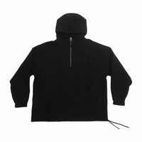 Pod Pullover Jacket - Black Puckered