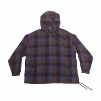 Pod Pullover Jacket - Blue & Purple Plaid